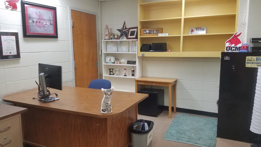 Grinstead 103B was the second office I occupied at the University of Central Missouri.